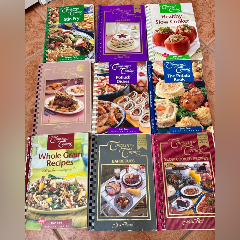 Lot of  9 Vintage 'Company's Coming' Cookbooks